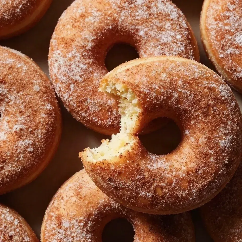 Easy Cinnamon Sugar-Dusted Apple Cider Donuts Recipe 3 Cinnamon Sugar-Dusted Apple Cider Donuts