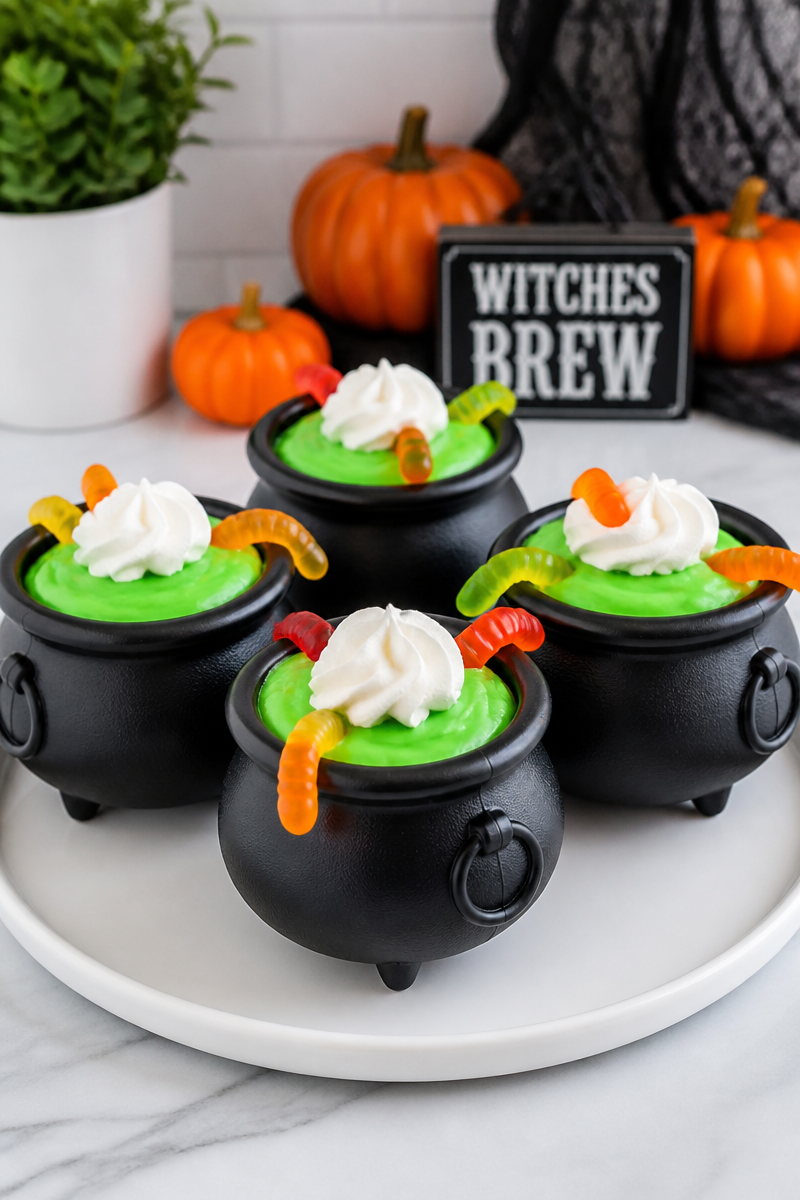 Witch Brew Pudding Cauldron Bowl Dessert