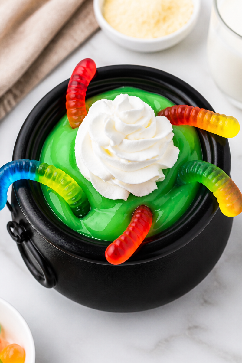 Witch Brew Pudding Cauldron Bowl Dessert