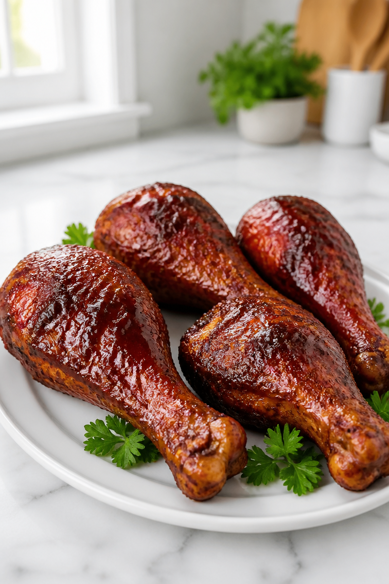 Grilled Turkey Leg BBQ Rub Smoked