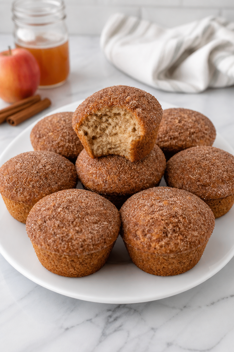 Homemade Apple Cider Donut Muffin