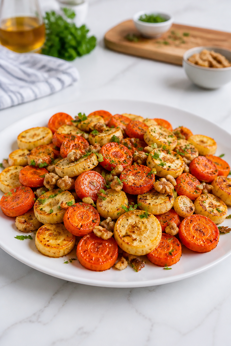 Honey Roasted Carrot Parsnip Medley