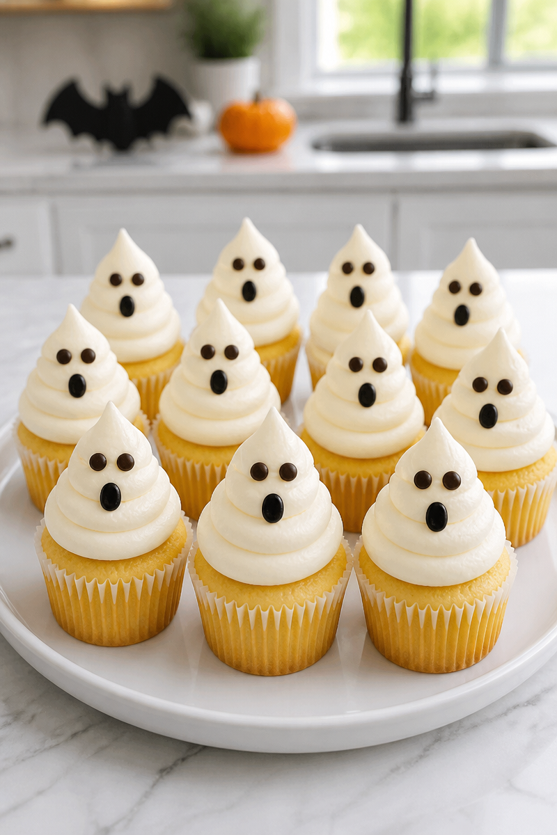 Gluten Free Ghost Cupcake Halloween