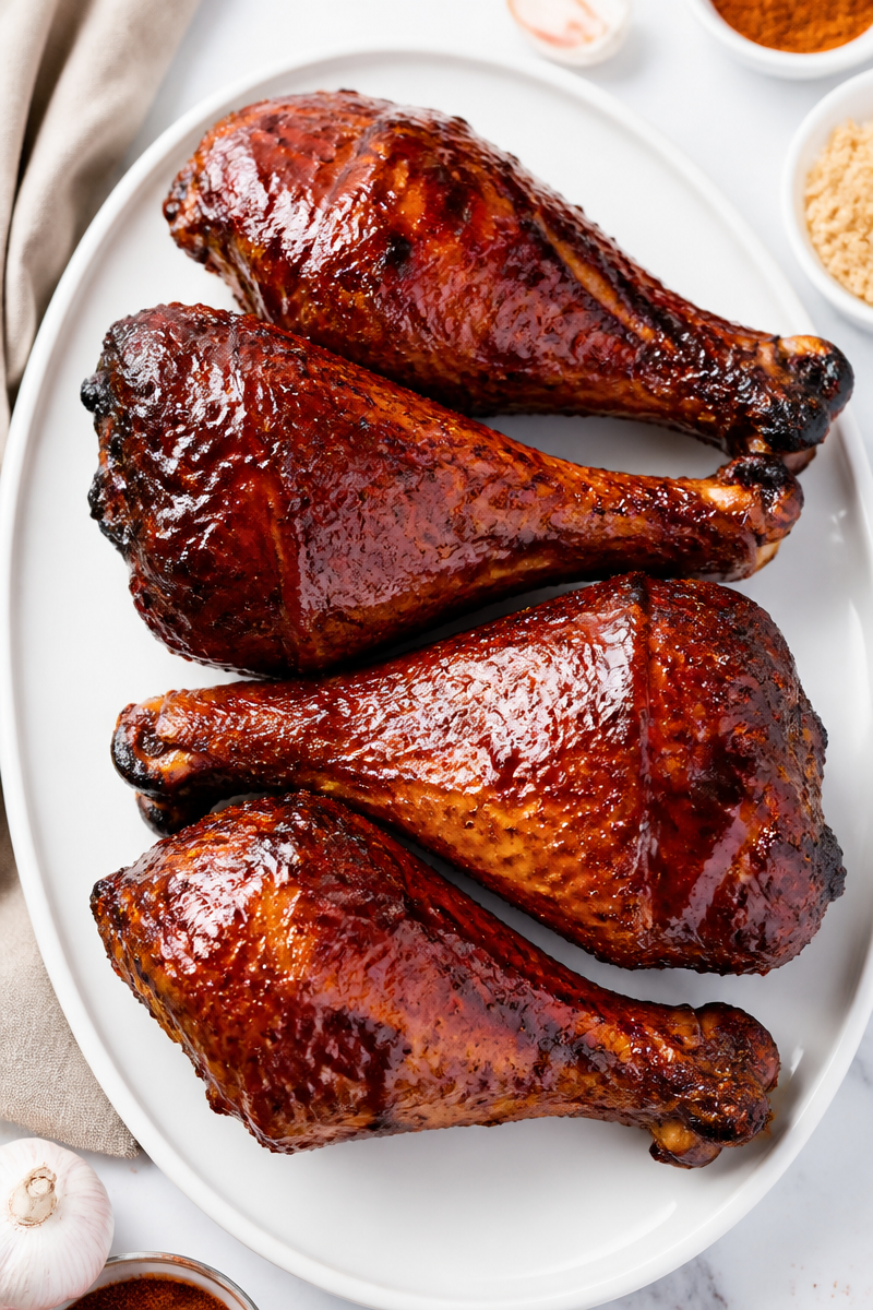 Grilled Turkey Leg BBQ Rub Smoked