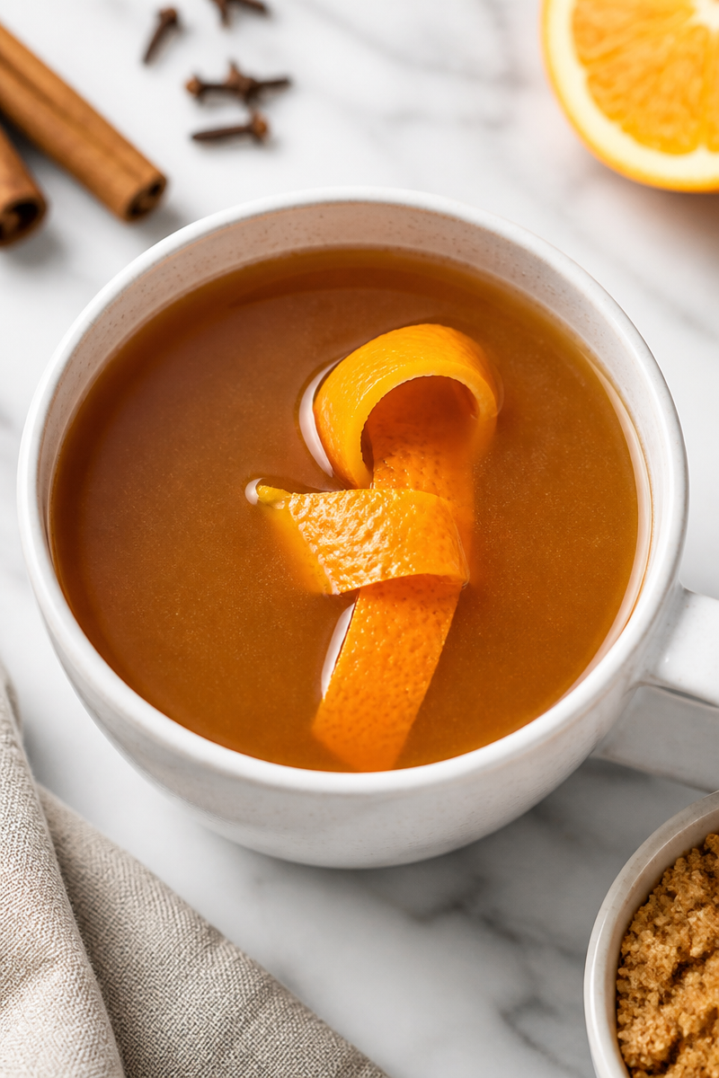 Spiced Dark Rum Hot Buttered Cider
