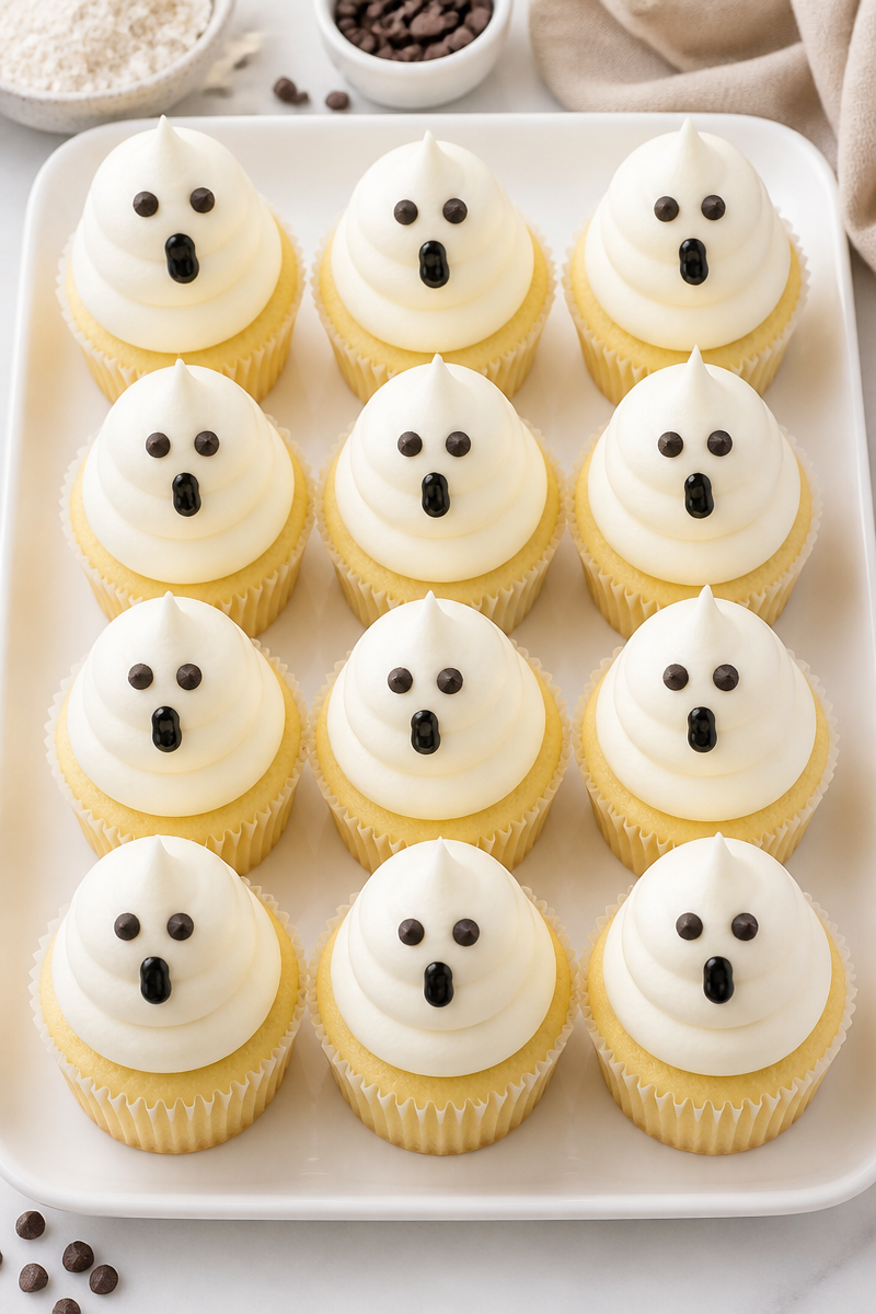 Gluten Free Ghost Cupcake Halloween