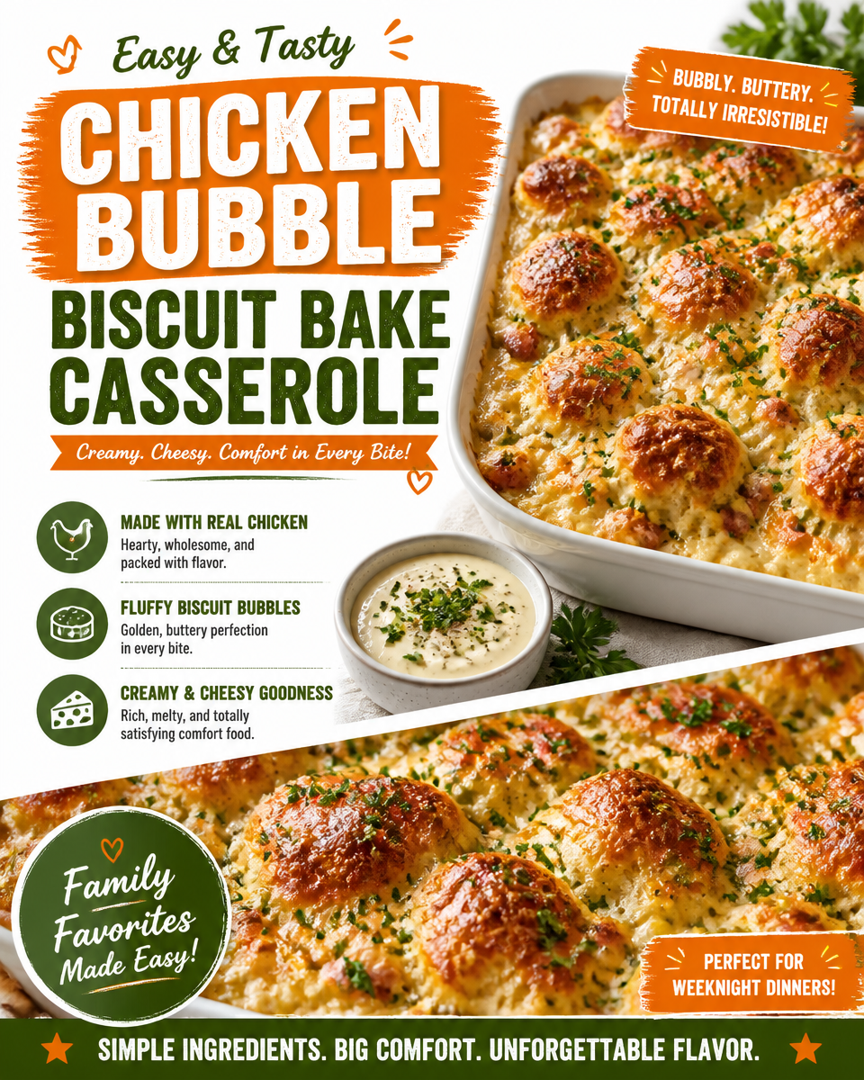 Chicken Bubble Biscuit Bake Casserole