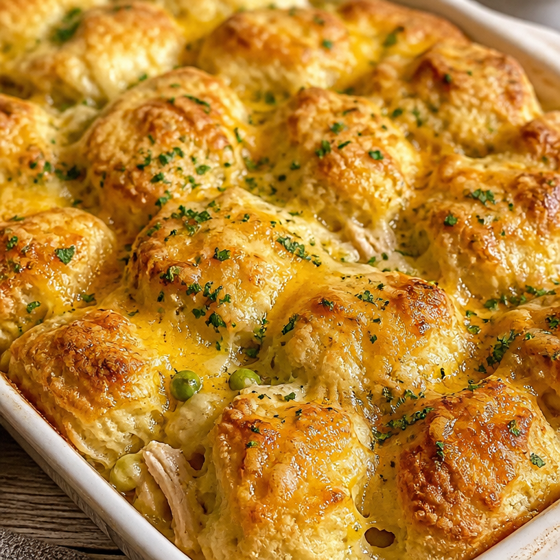 Chicken Bubble Biscuit Bake Casserole