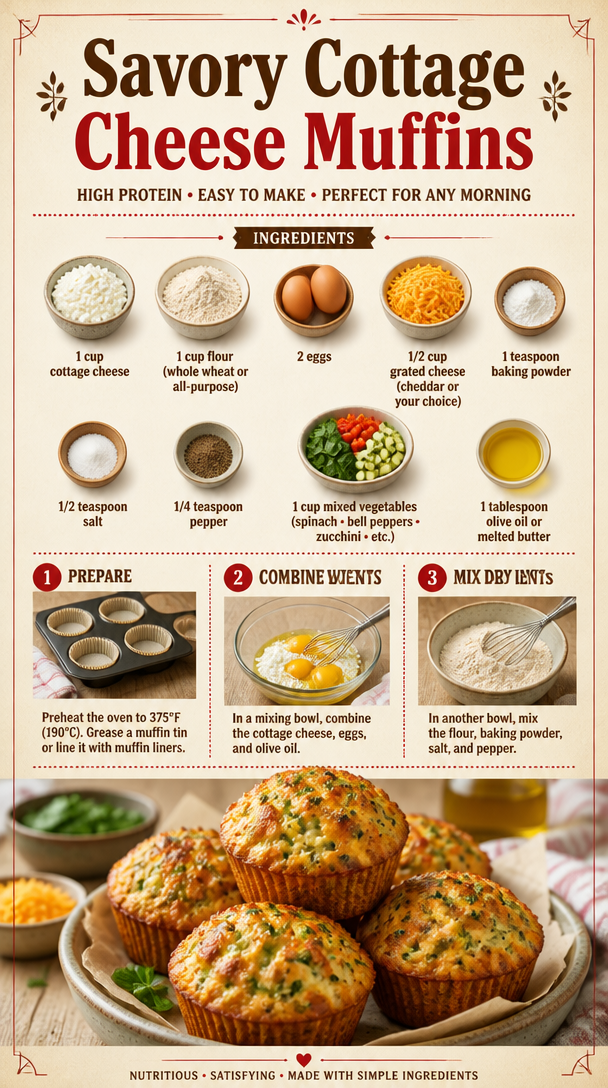Savory Cottage Cheese Muffins