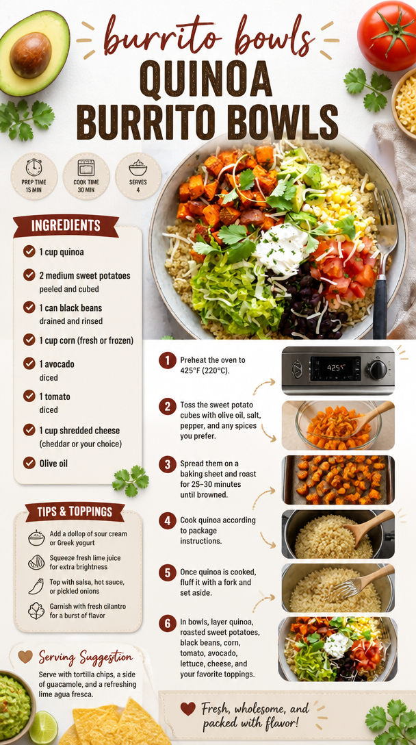 Quinoa Burrito Bowls