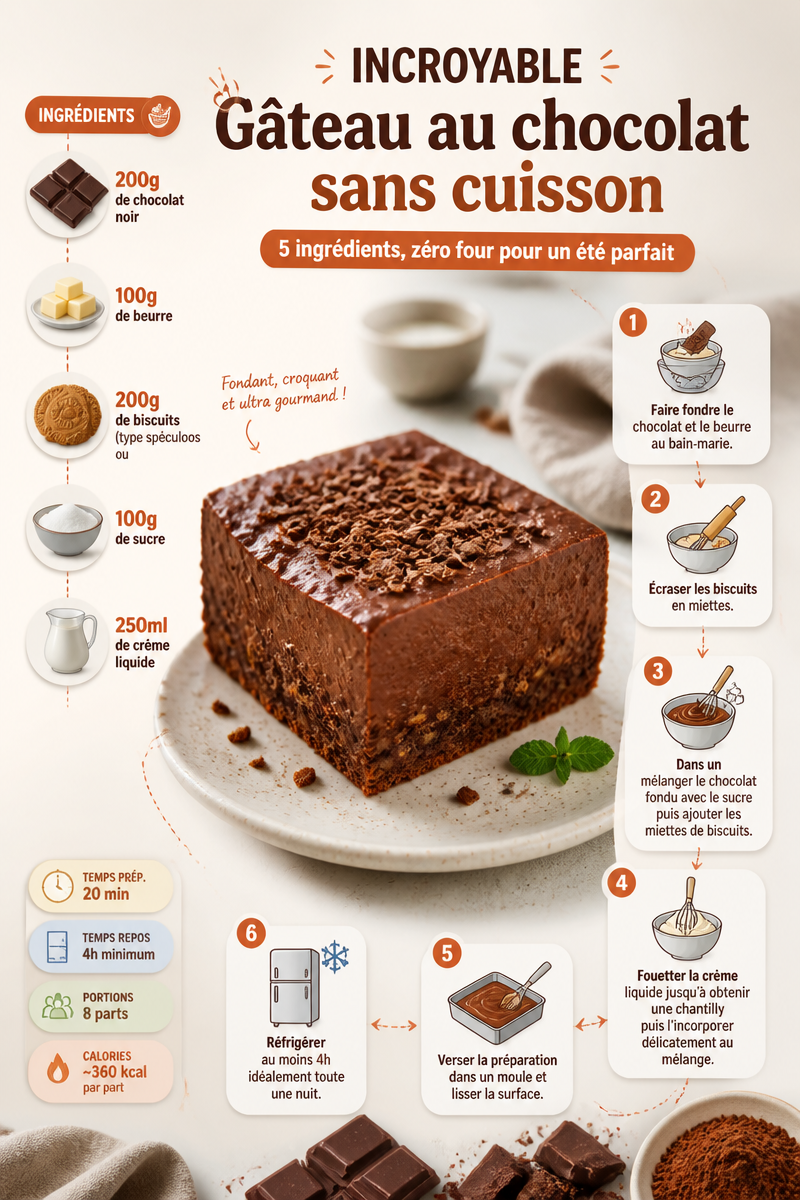 Chocolate No-Bake Cake