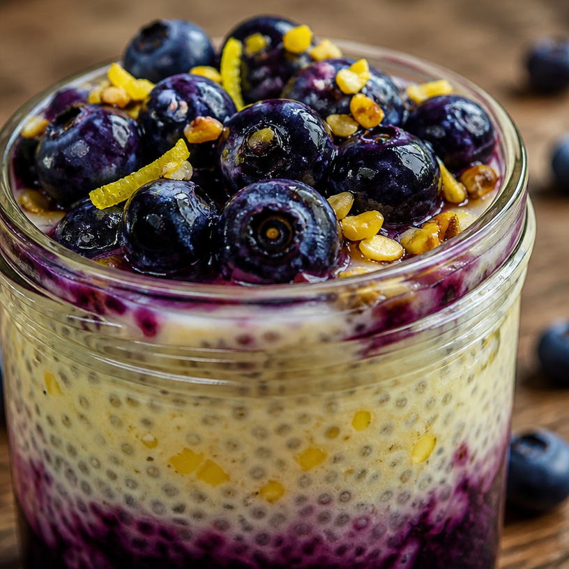 Pudding Chia Citron Myrtille