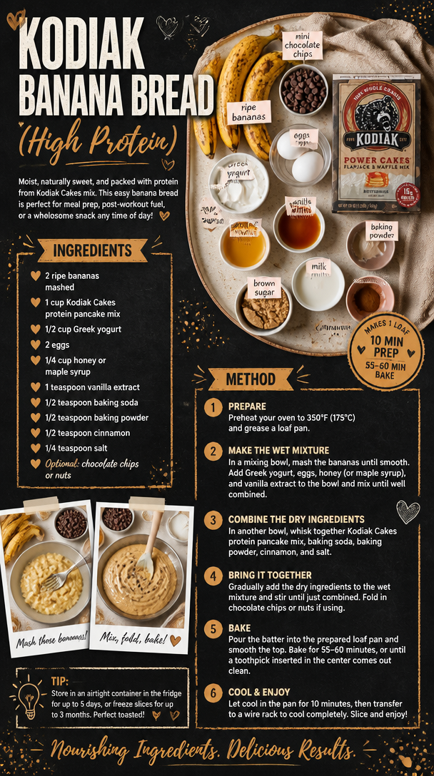 Kodiak Banana Bread (High Protein)
