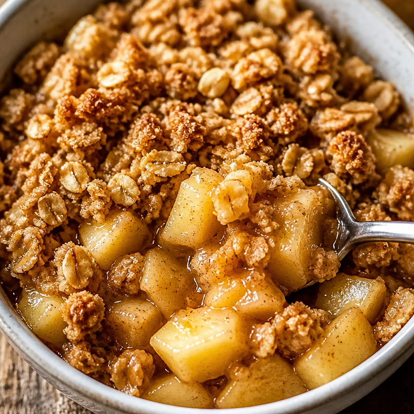 Healthy Breakfast Apple Crumble