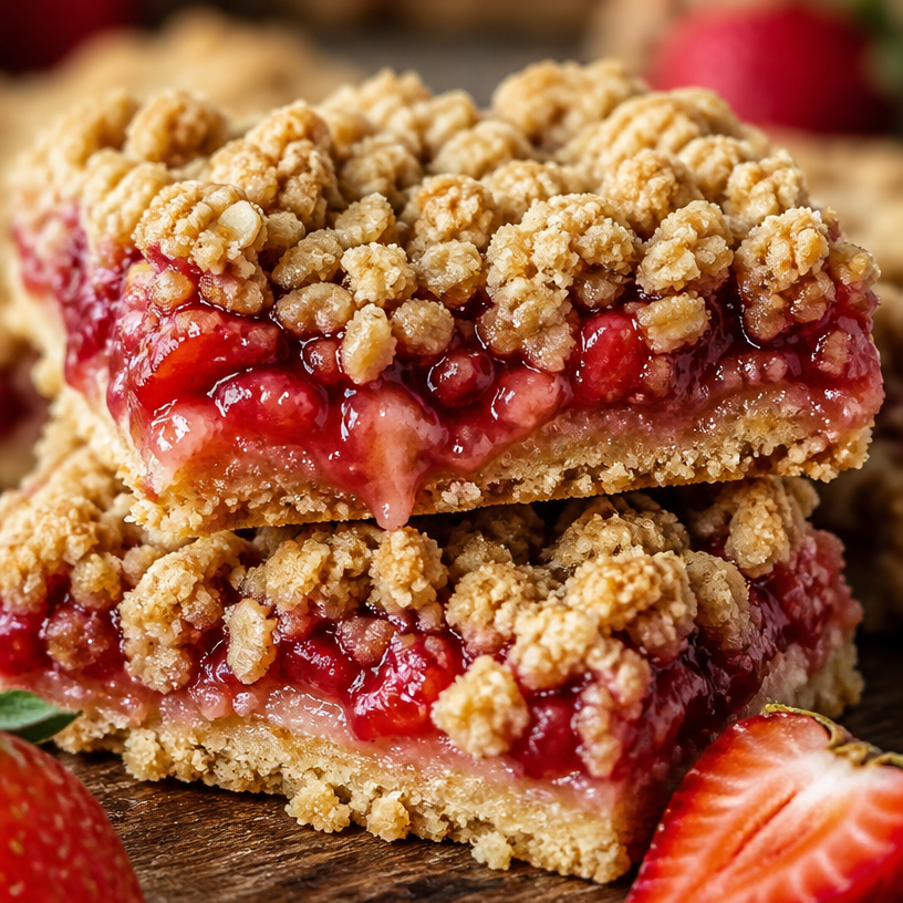 Strawberry Crumble Bars