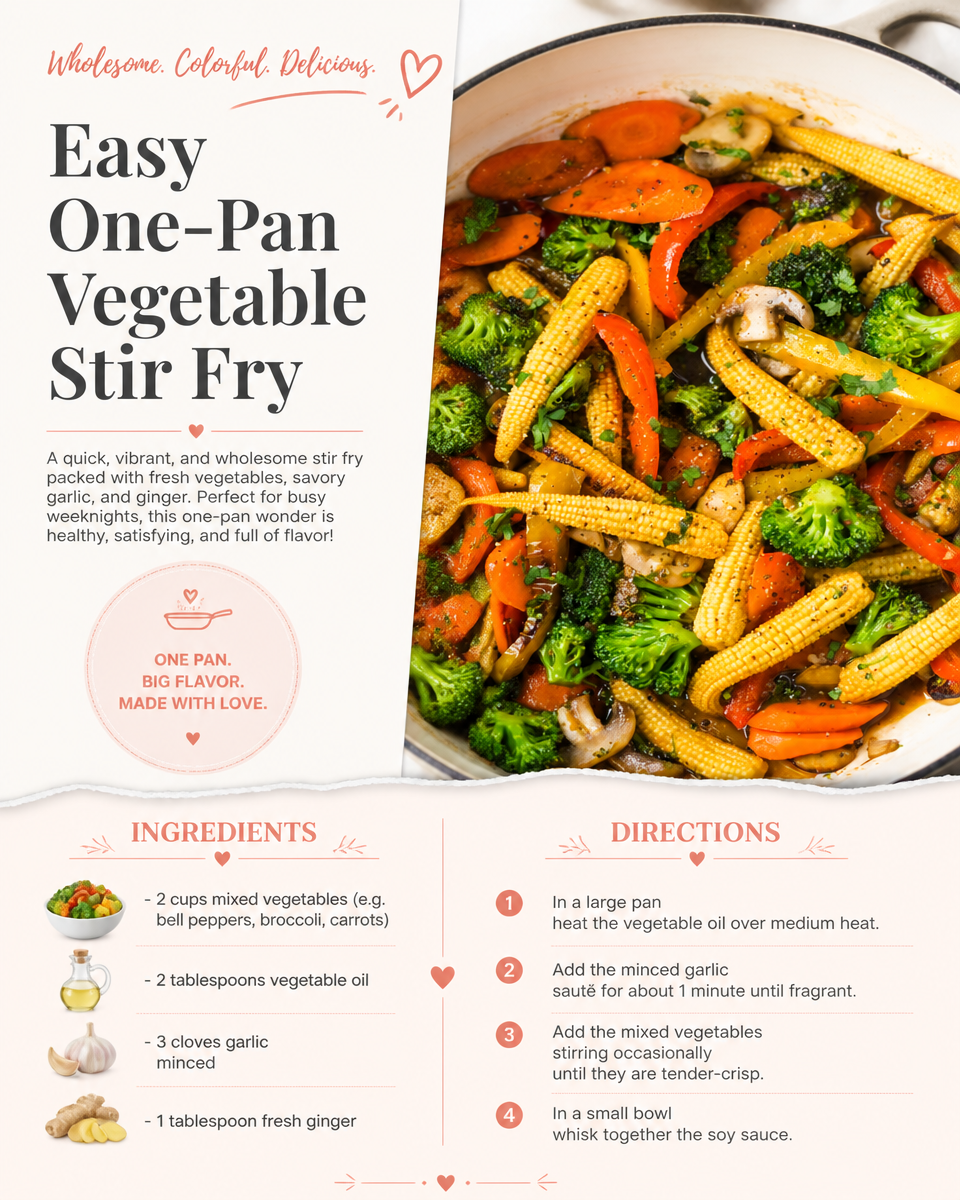 Easy One-Pan Vegetable Stir Fry