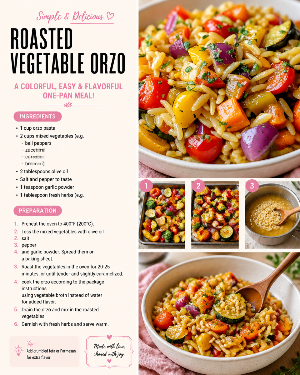 Roasted Vegetable Orzo