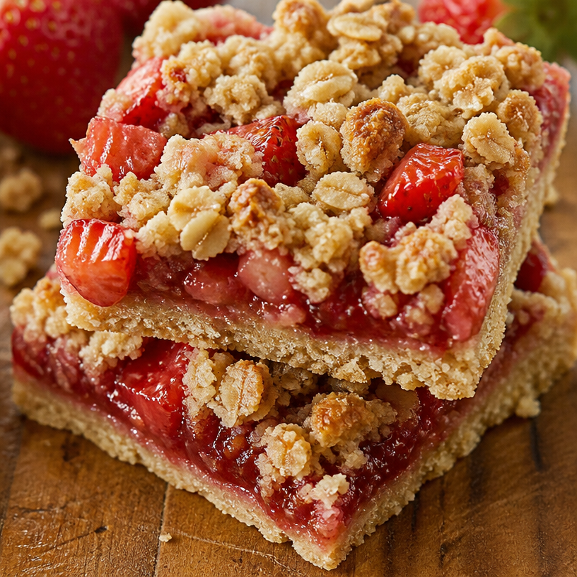 Strawberry Crumble Bars
