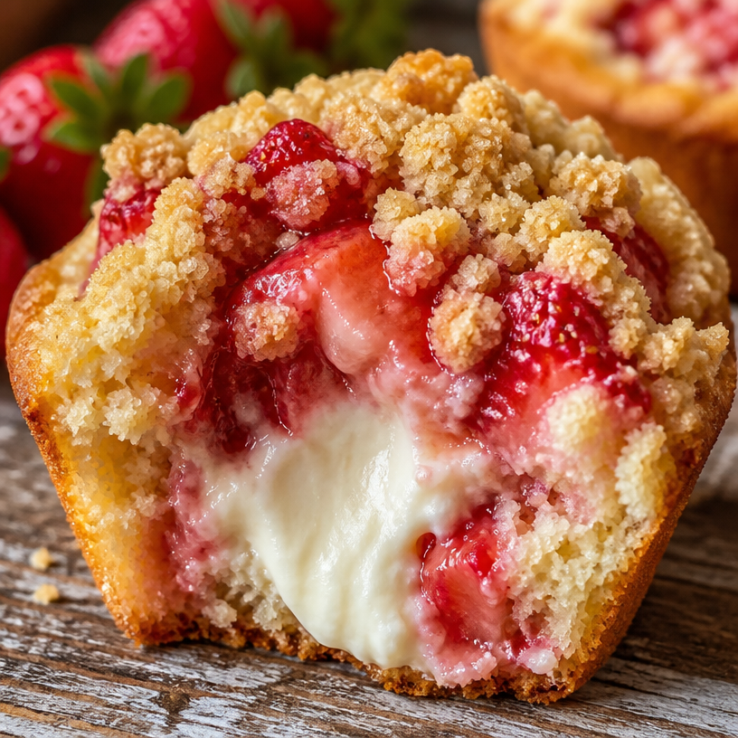 Strawberry Cheesecake Muffins