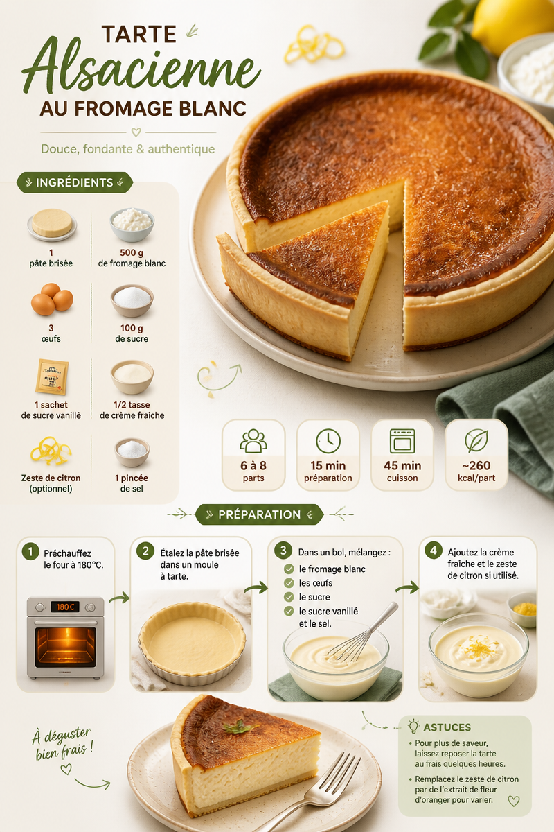 Tarte Alsacienne au Fromage Blanc