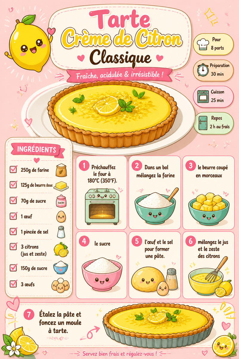 Tarte Crème de Citron Classique