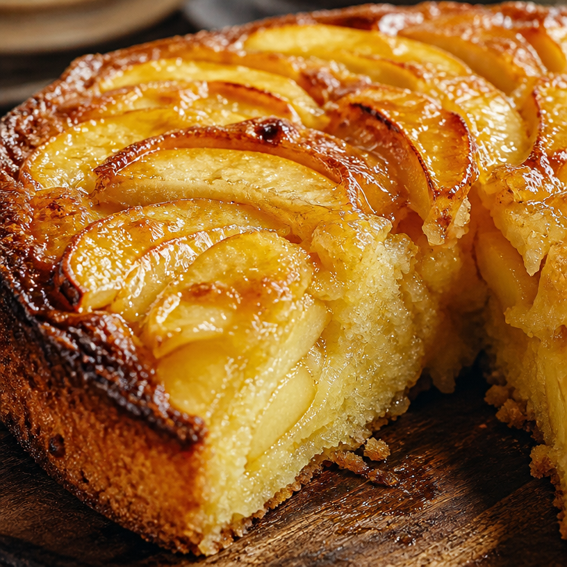 Gâteau Moelleux Frangipane aux Pommes