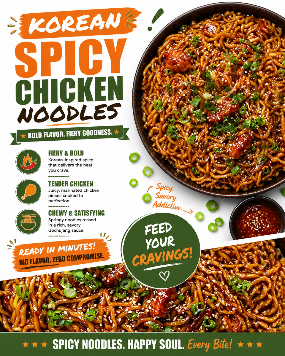Korean Spicy Chicken Noodles