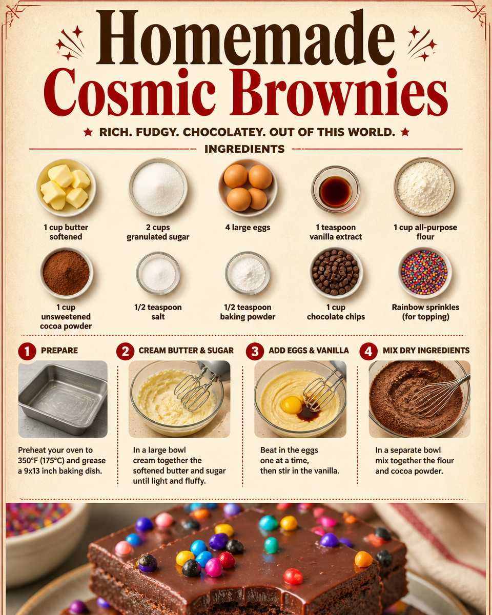 Homemade Cosmic Brownies