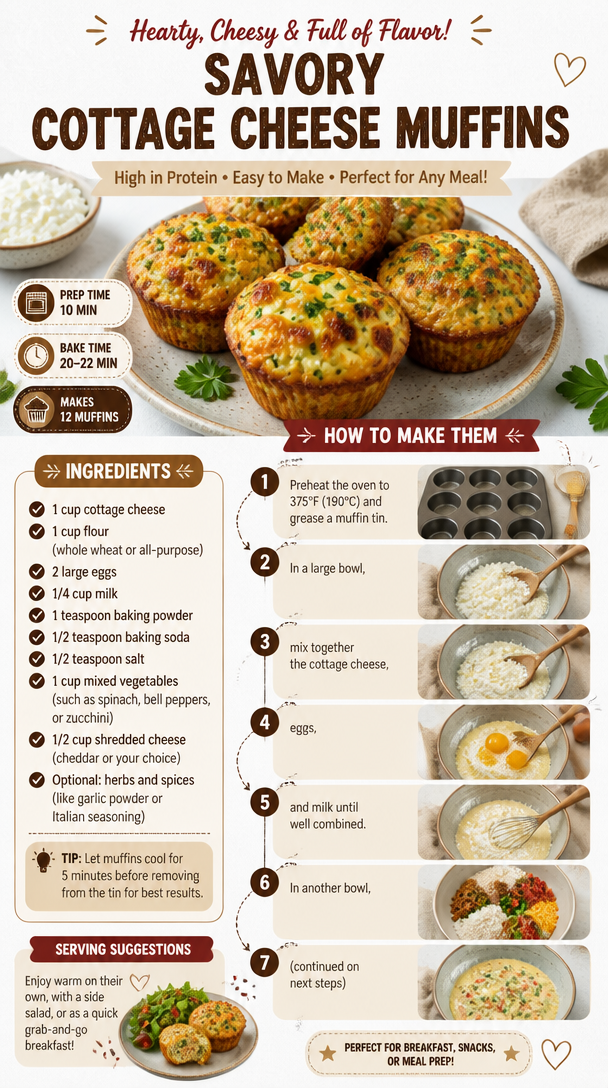 Savory Cottage Cheese Muffins