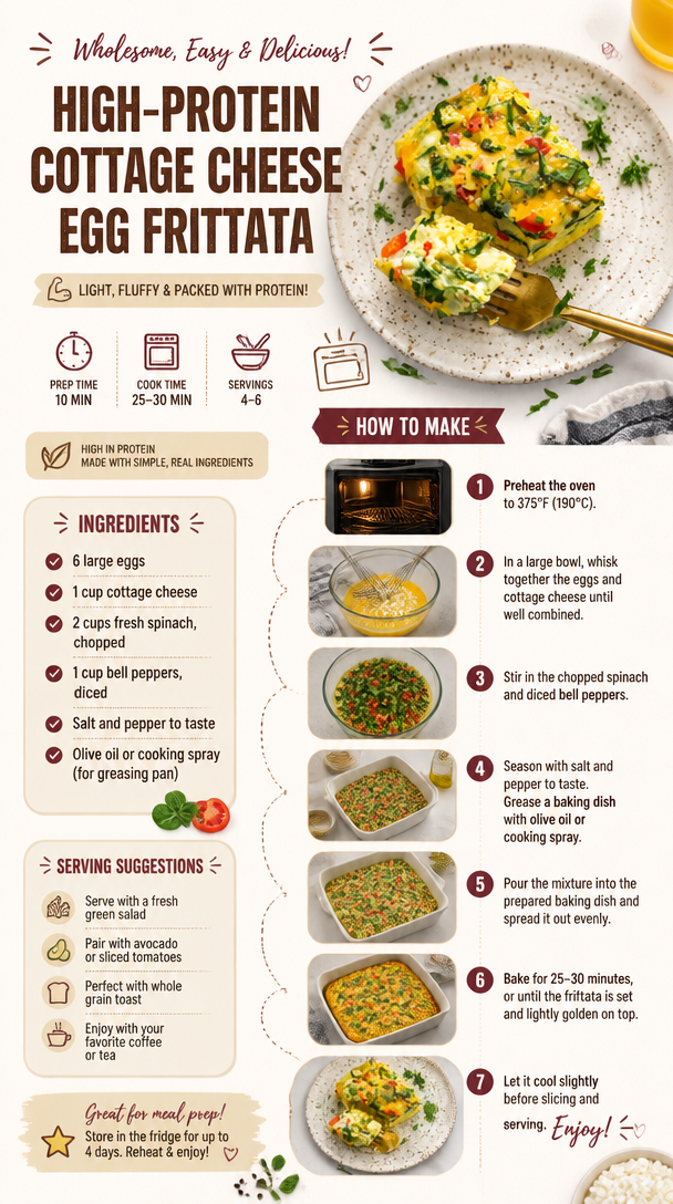 High-Protein Cottage Cheese Egg Frittata