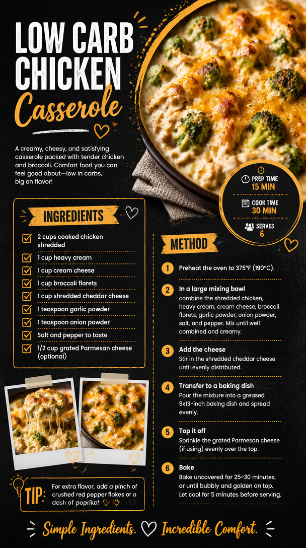 Low Carb Chicken Casserole