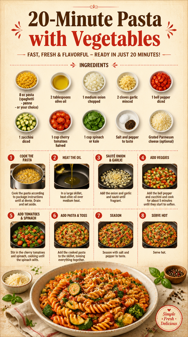 20-Minute Pasta with Vegetables