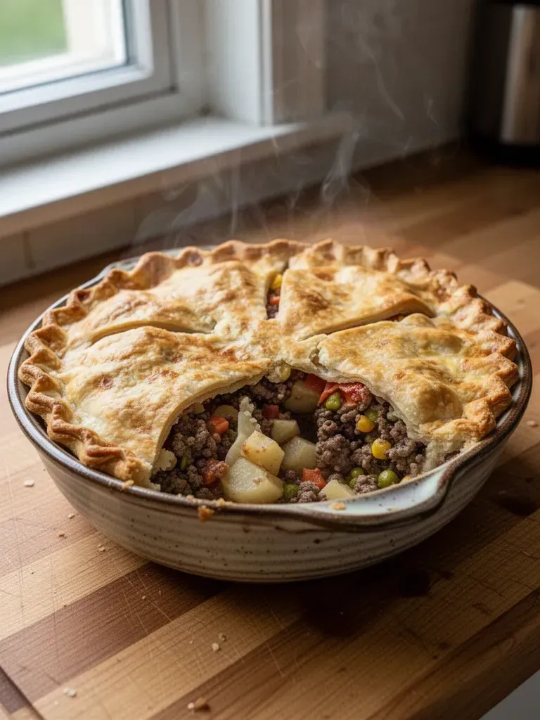 Homemade Beef Pot Pie | Hearty and Delicious Recipe | Easy Ground Beef Pot Pie Recipe, Old-Fashioned Beef Pot Pie Recipe, Meat Pie