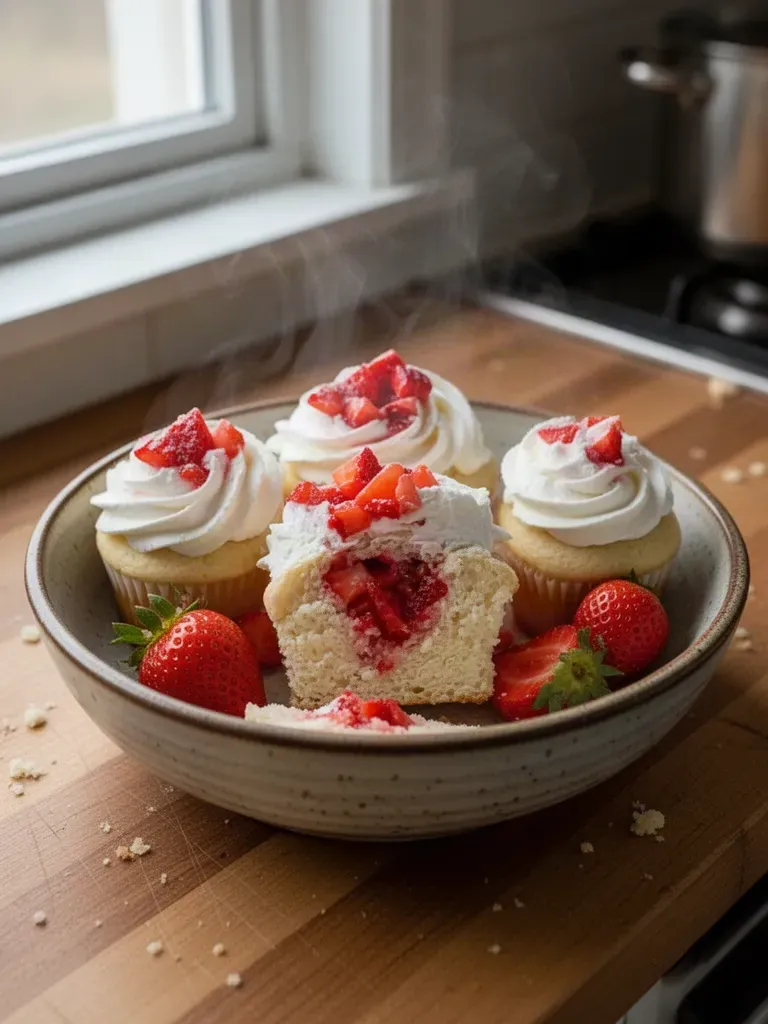 Strawberry Shortcake Cupcakes
