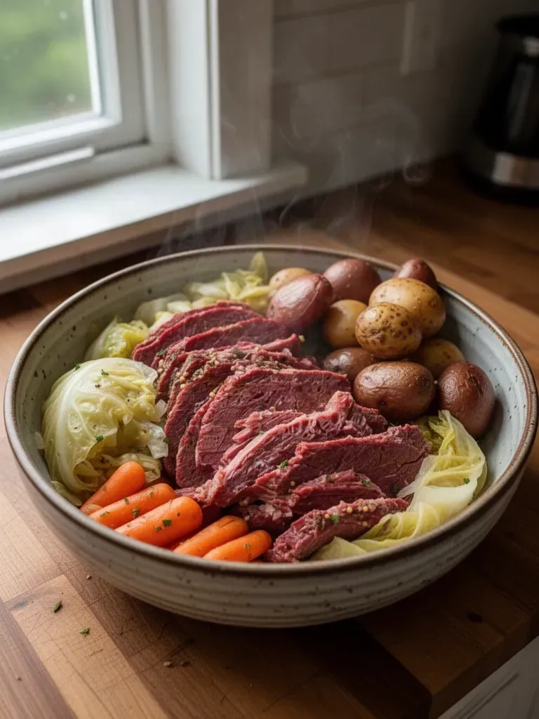 Slow Cooker Corned Beef and Cabbage