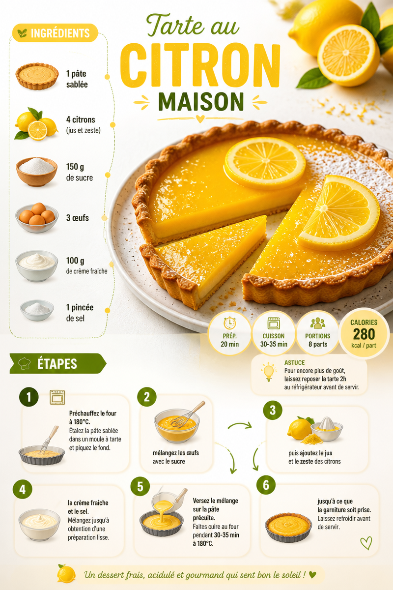 Tarte au Citron Maison