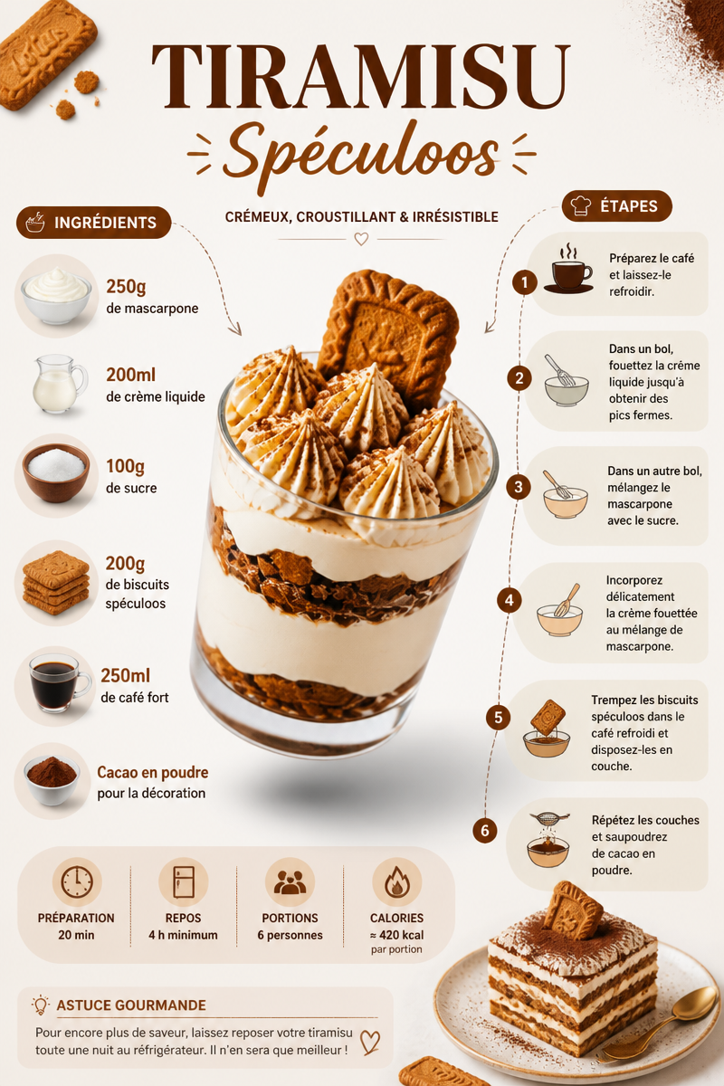 Tiramisu spéculoos
