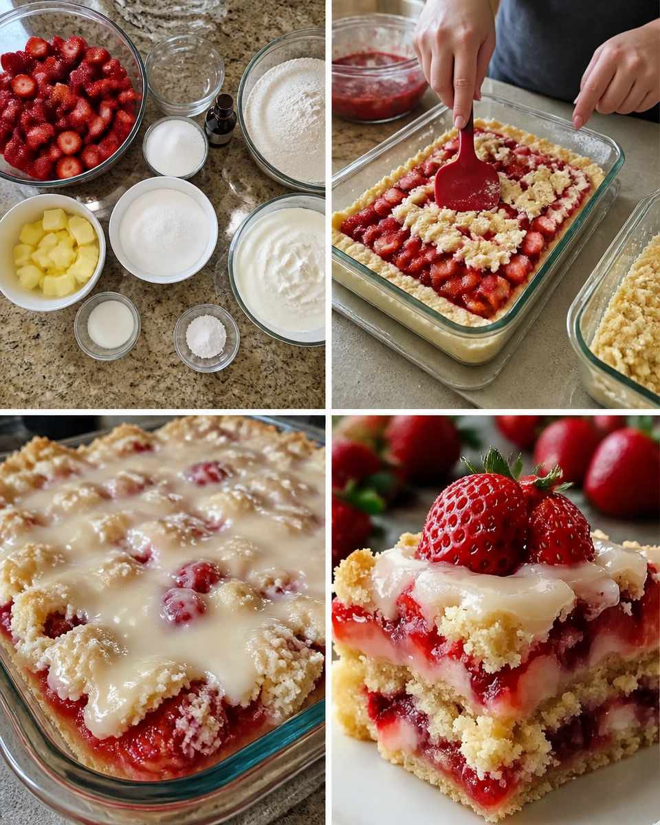Strawberry Shortcake Bars