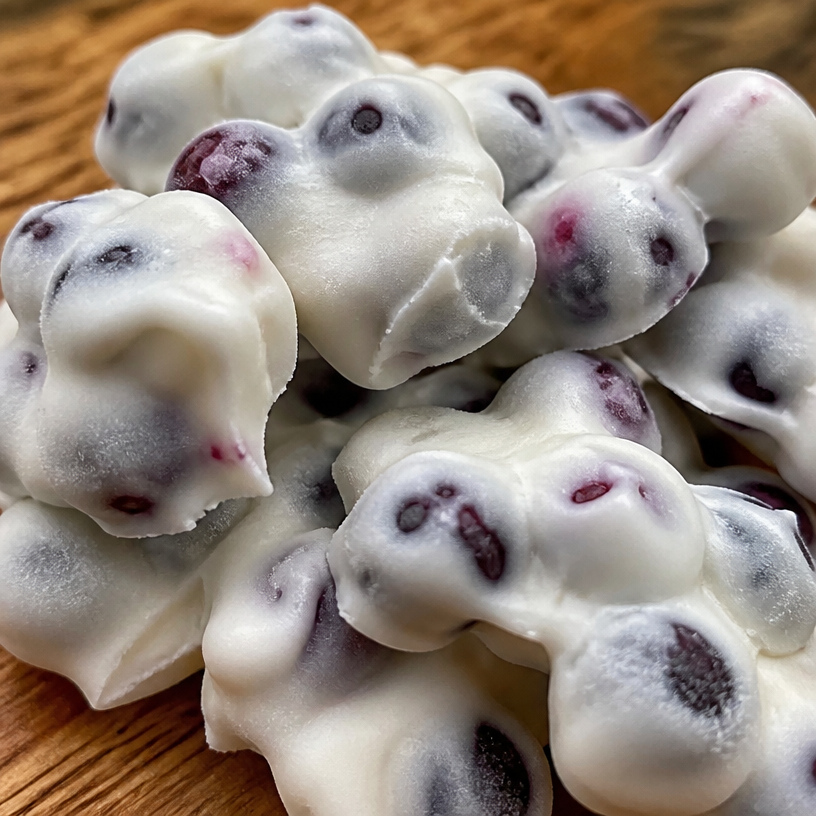 Frozen Blueberry Greek Yogurt Clusters