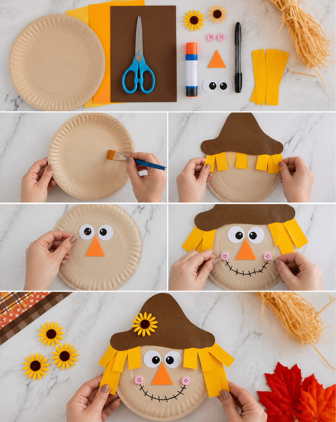 Paper Plate Scarecrow
