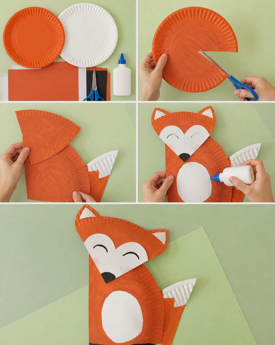 Red Fox Paper Plate Craft – Fall Paper Plates