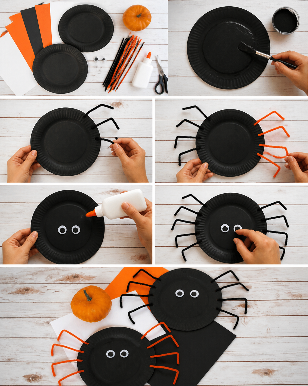 Paper Plate Spider Craft
