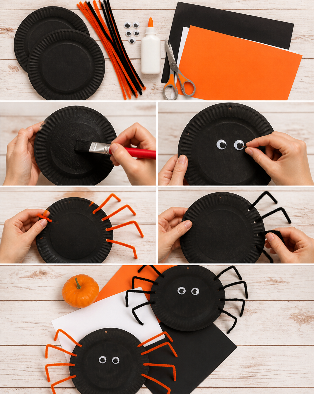 Paper Plate Spider Craft