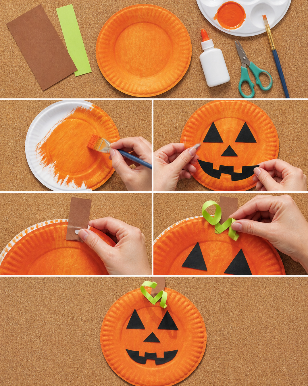 Paper Plate Pumpkin Craft
