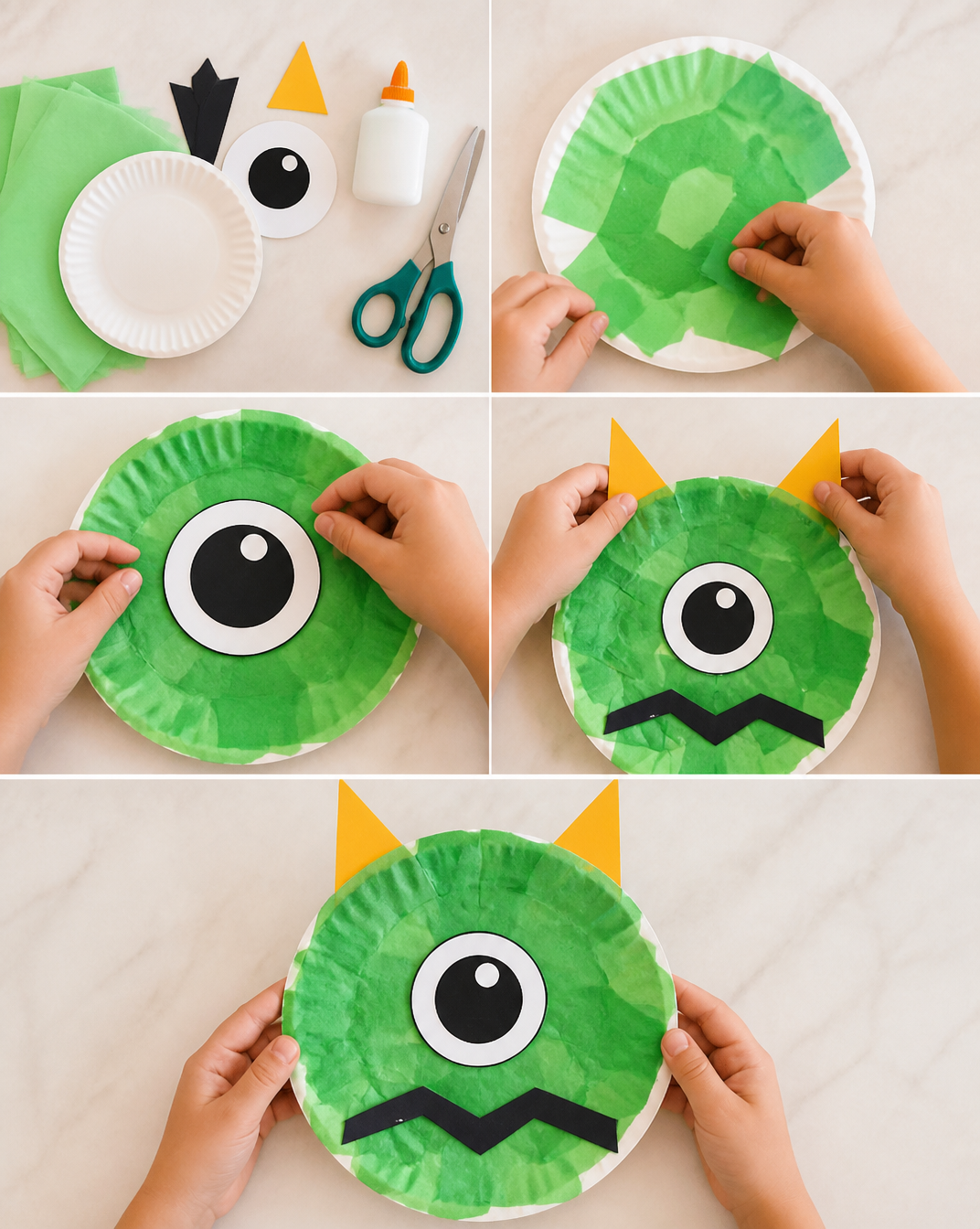 Paper Plate Monster Craft
