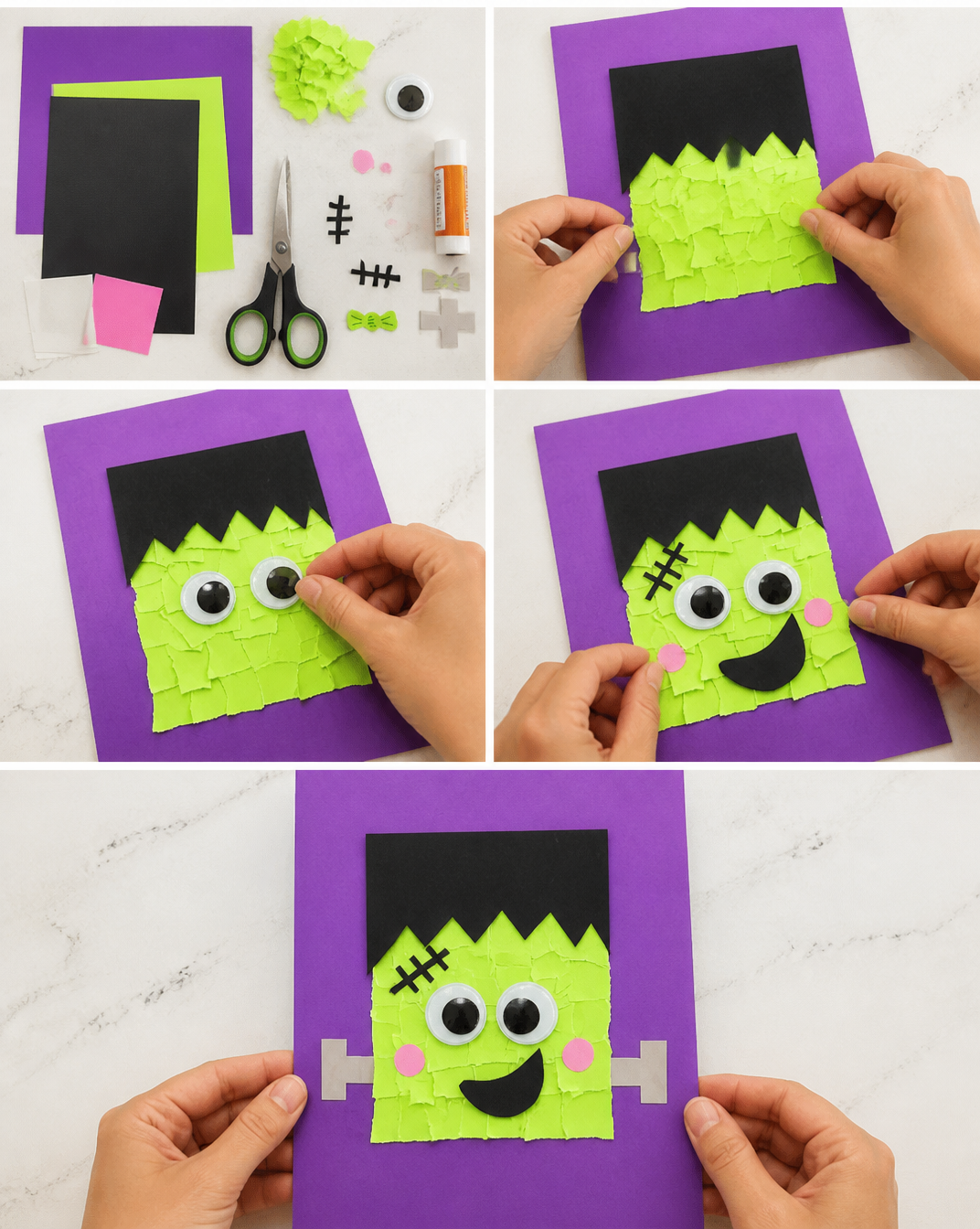 Torn Paper Frankenstein