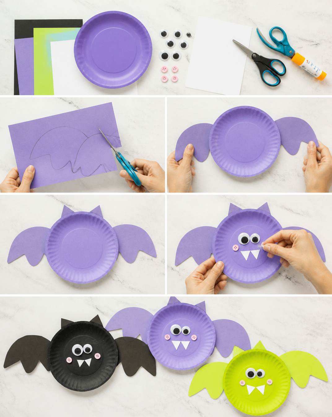 Paper Plate Bat - Made To Be A Momma