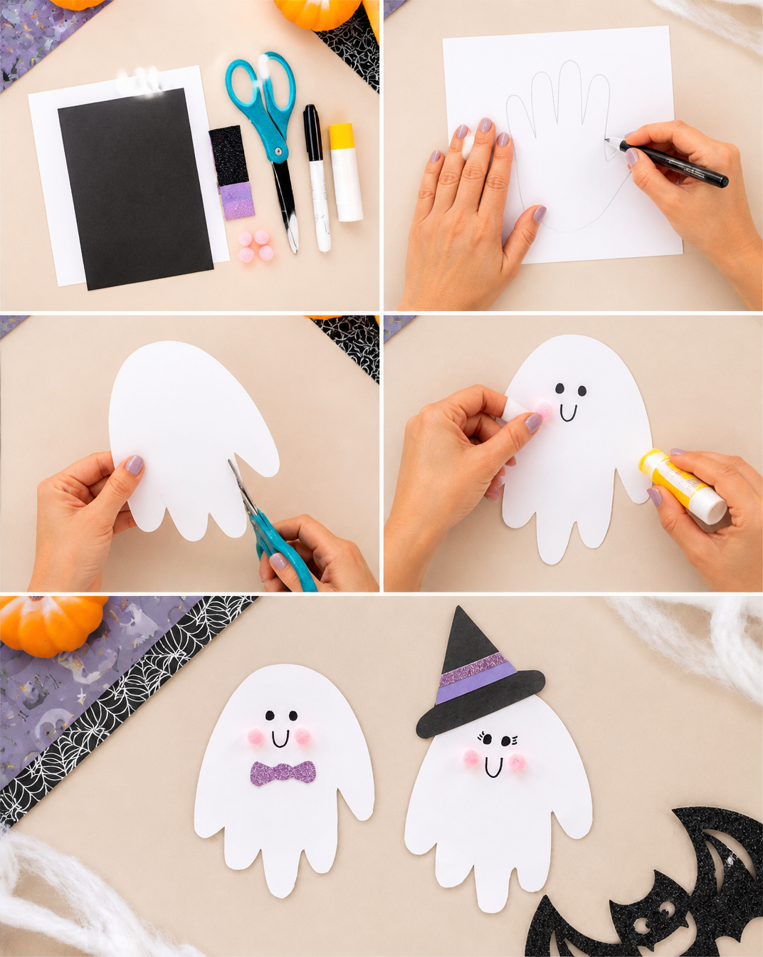 Halloween Handprint Ghost