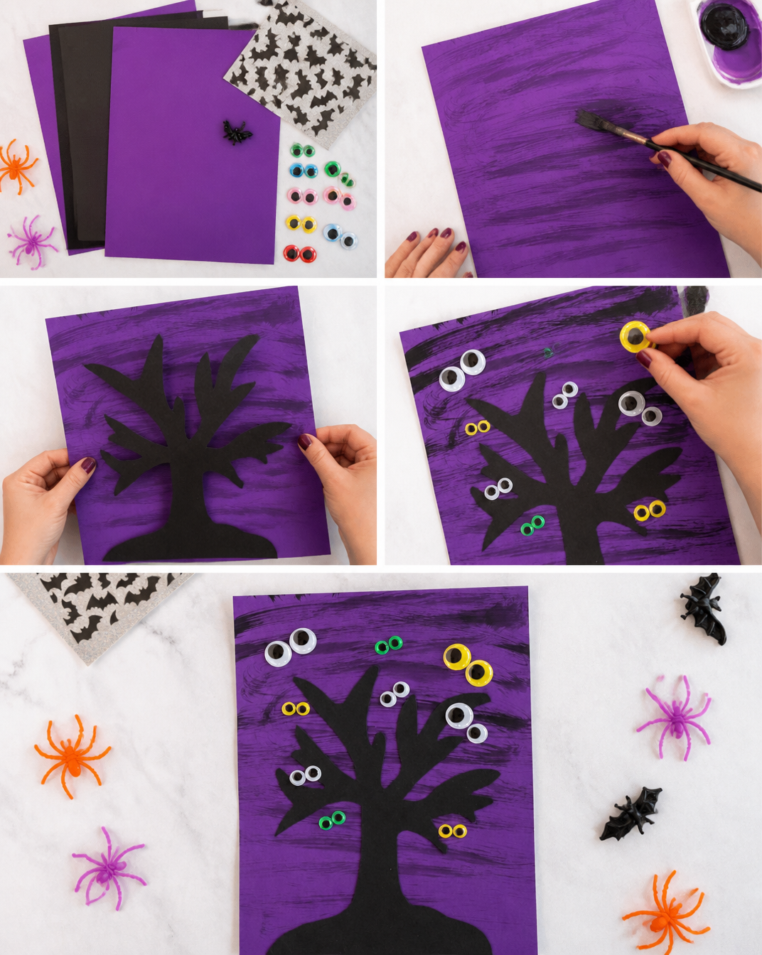 Spooky Halloween Tree Craft