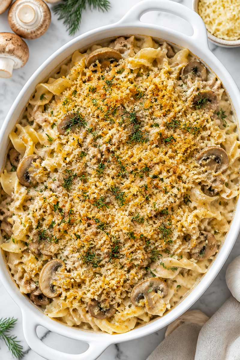 Tuna Noodle Casserole Grown Up Version